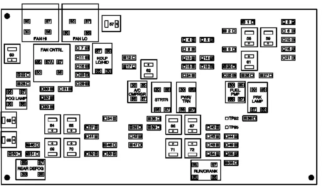 2013 Chevy Silverado Fuse Box Diagram
