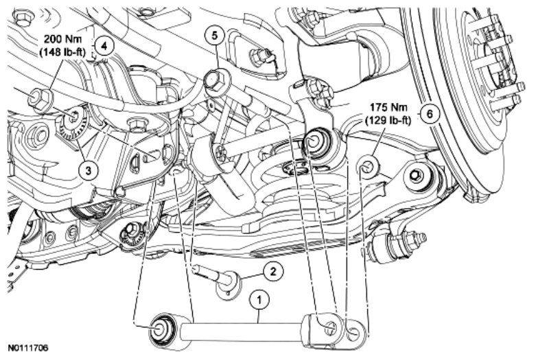 2013 Ford Edge Rear Suspension Diagram