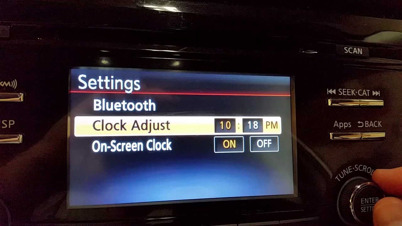 How To Change The Time In A Nissan Rogue 2014-2018 Nissan Rogue SUV - How To Change Time On Clock - LCD Display
