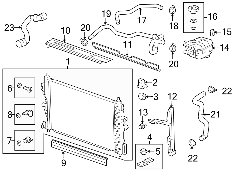 2014 Chevy Cruze Radiator Hose Diagram