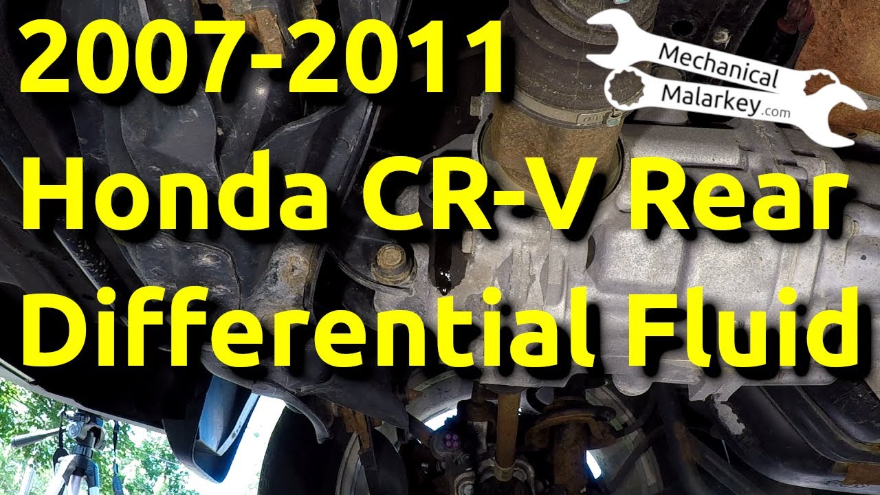 2014 Honda Crv Rear Differential Fluid Type