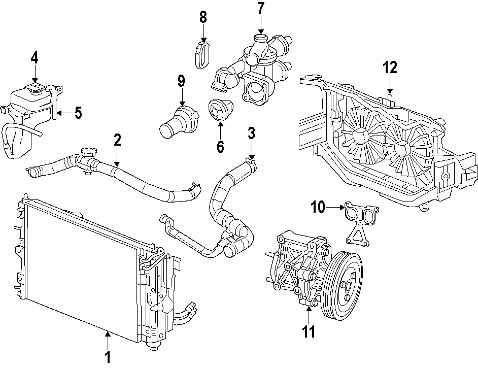 2014 Jeep Grand Cherokee Cooling System Diagram