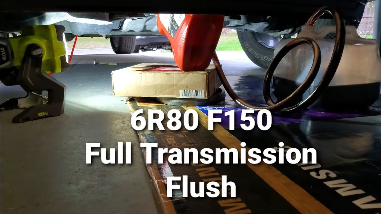 How To Transmission Flush At Home 2015 f150 6R80 How to transmission flush - YouTube