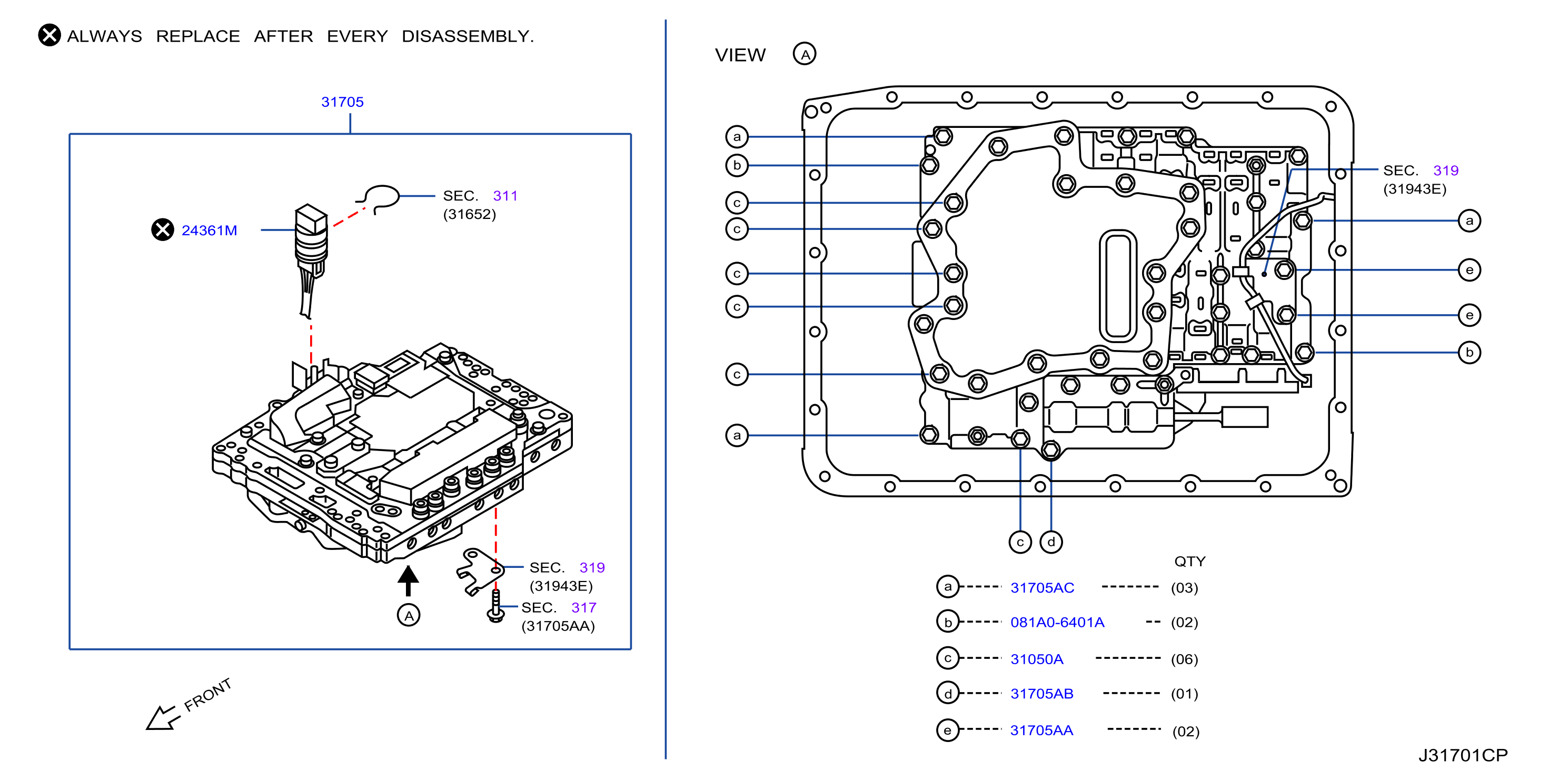 2015 Infiniti Q40 Valve Body