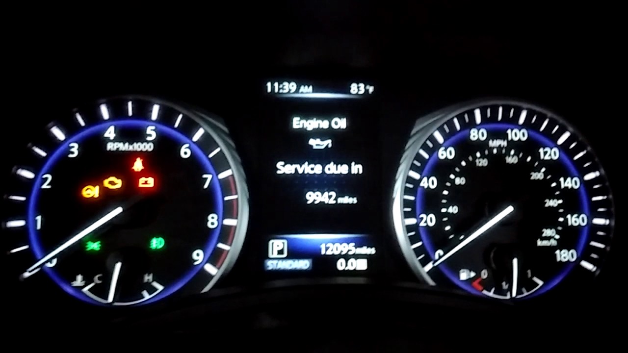 How To Reset Flat Tire Warning On Infiniti Q50 2016 Infiniti Q50 oil maintenance light reset - YouTube