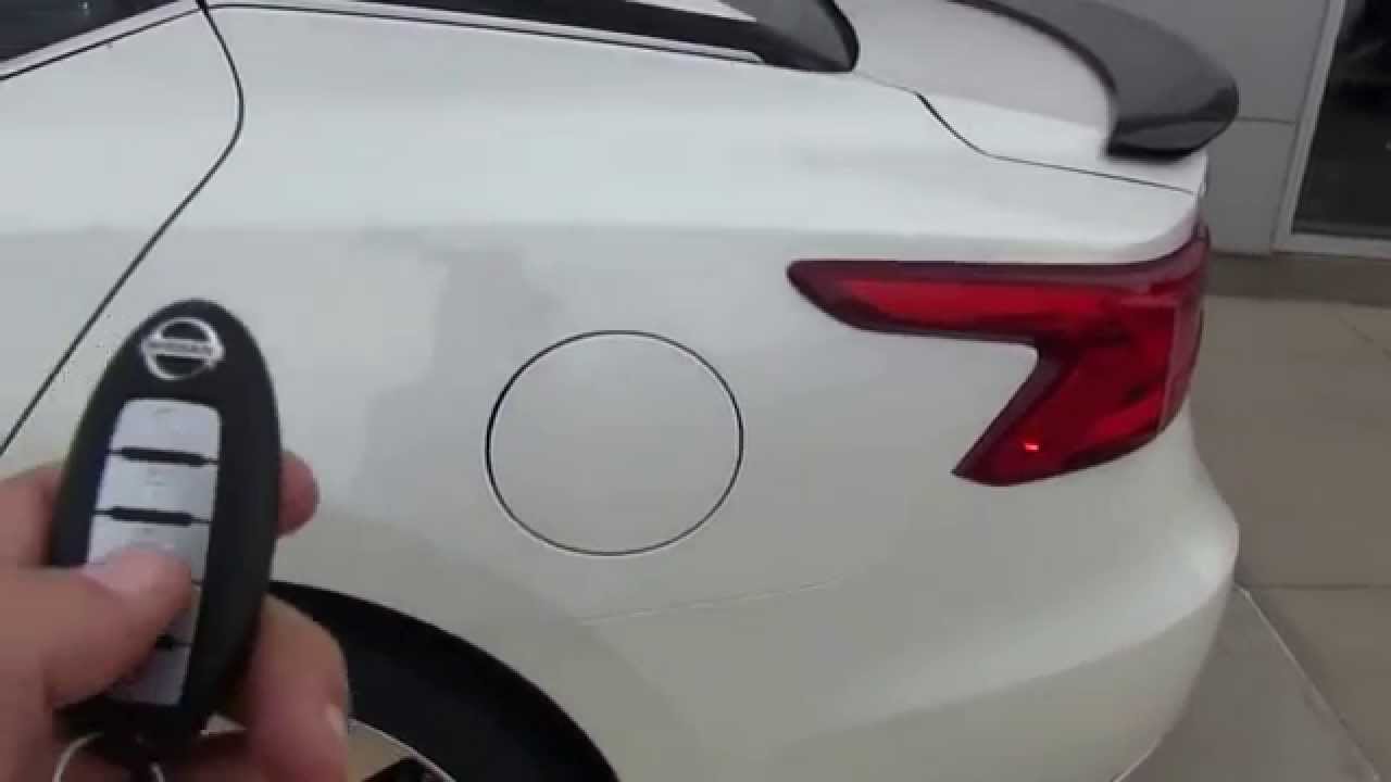 How To Open Gas Tank On Nissan Maxima 2016 Nissan Maxima Fuel Door - YouTube