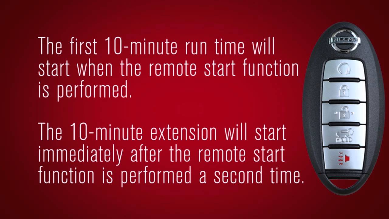 How To Remote Start Nissan Pathfinder 2016 NISSAN Pathfinder - Remote Engine Start (if so equipped) - YouTube