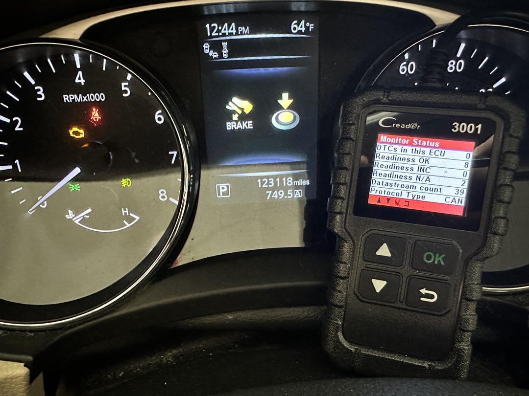 Nissan Rogue Post Scan Issues