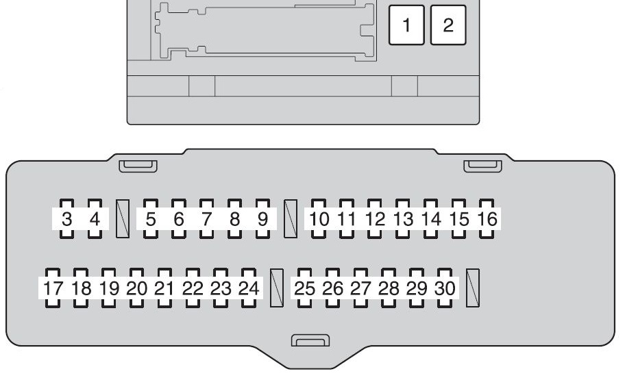 2016 Toyota Highlander Fuse Box Diagram