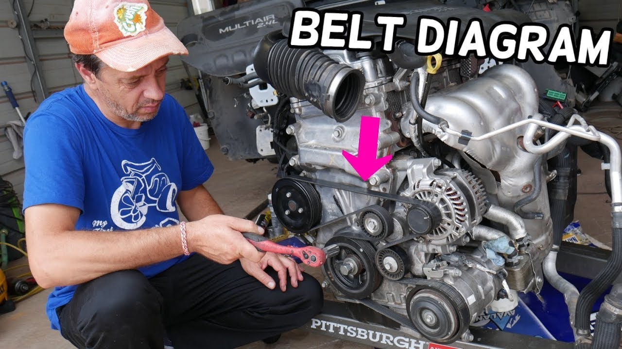 2017 Dodge Journey 2.4 Serpentine Belt Diagram