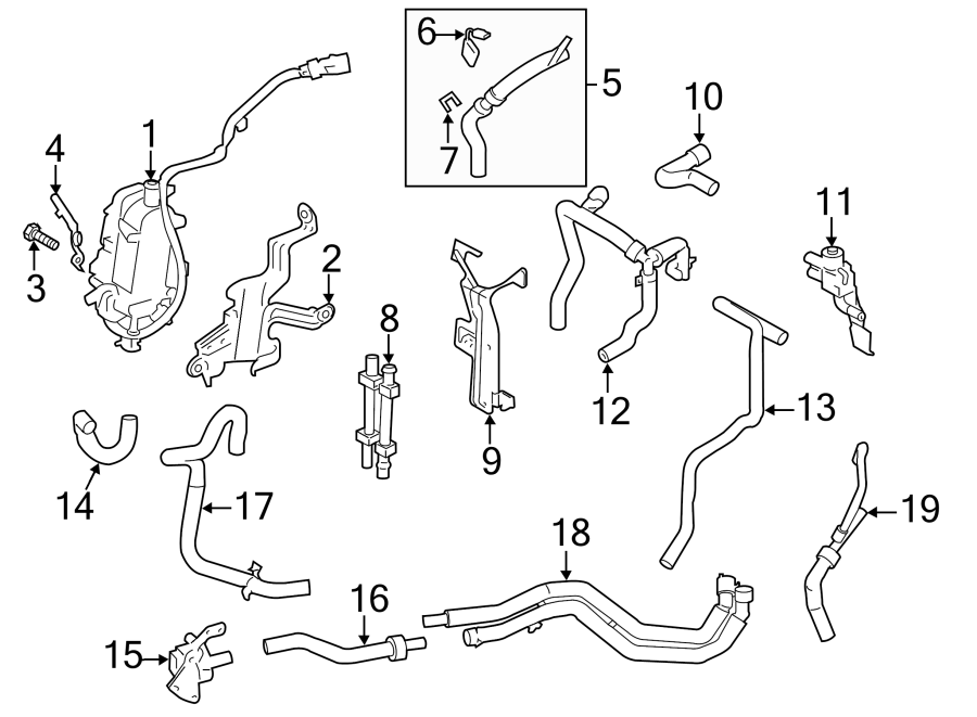 2017 Ford Fusion Coolant Hose Diagram