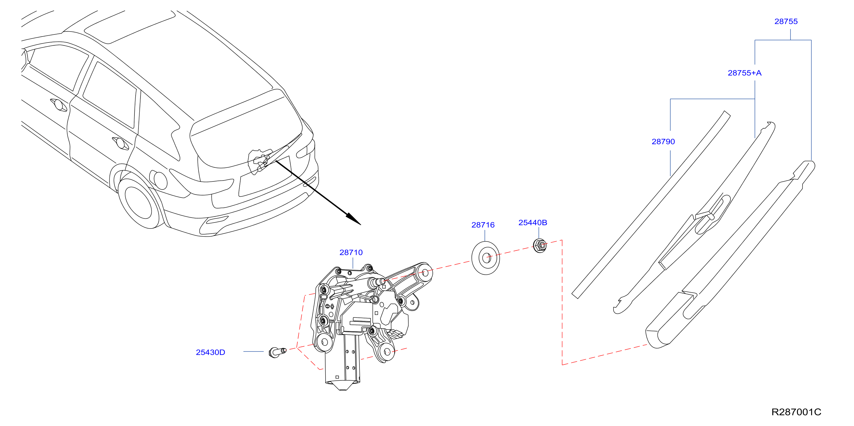 2017 Nissan Pathfinder Wiper Blade Size