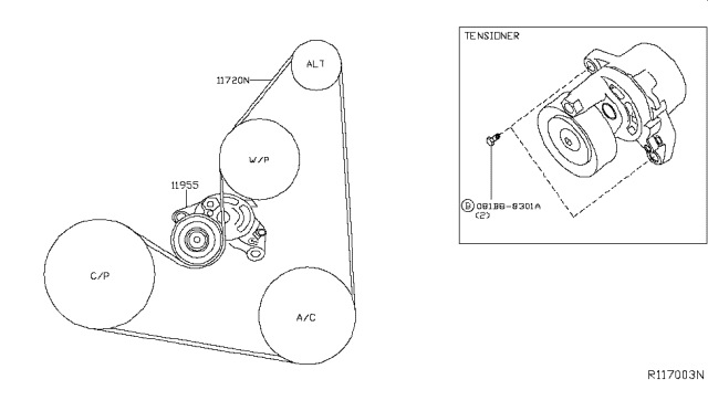 2017 Nissan Altima Serpentine Belt Diagram