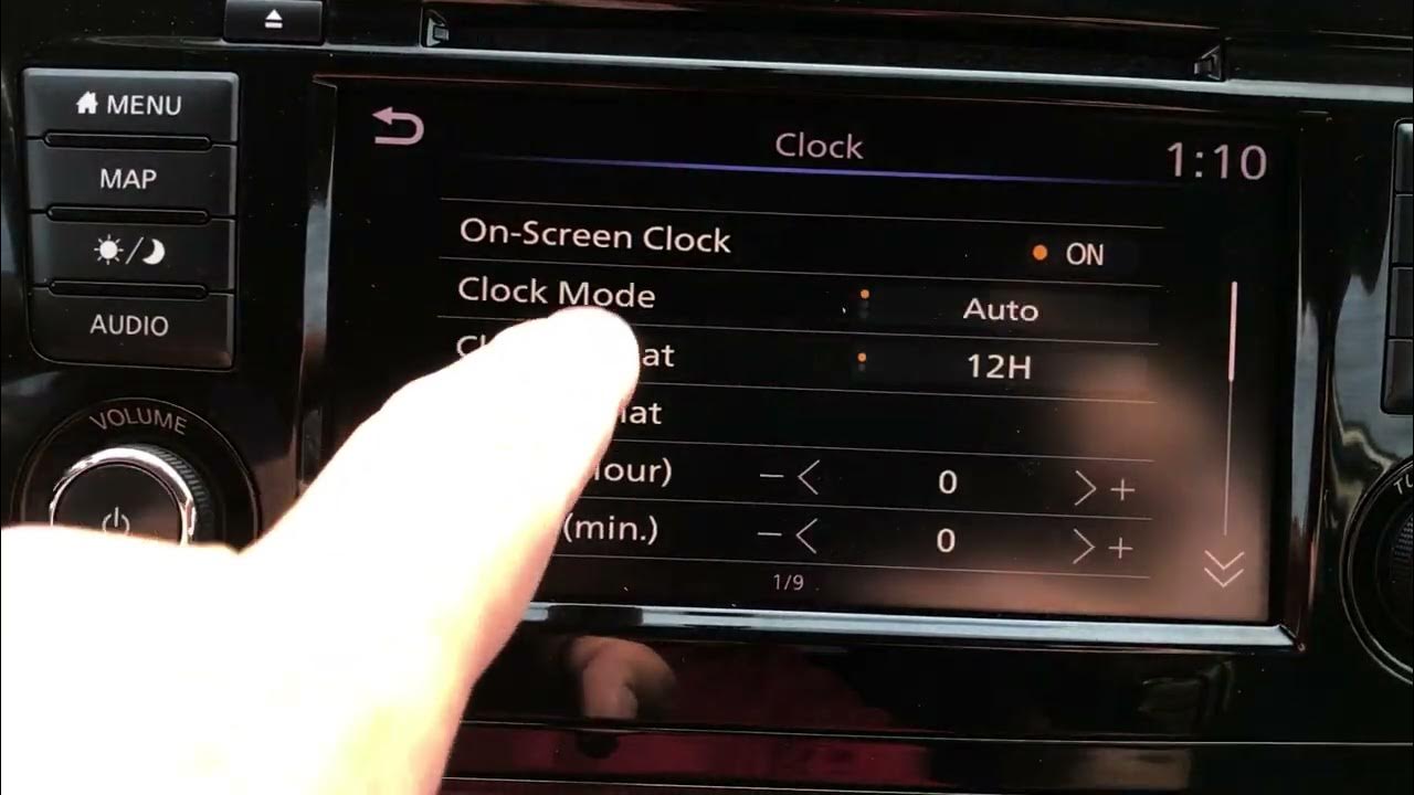 How To Change The Clock On A Nissan Rogue 2018 Nissan Rogue - How to set the clock - YouTube