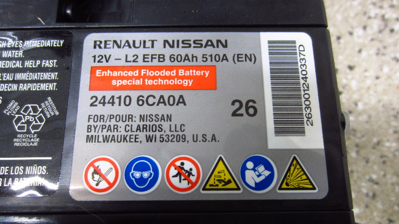 2019 Nissan Leaf 12v Battery
