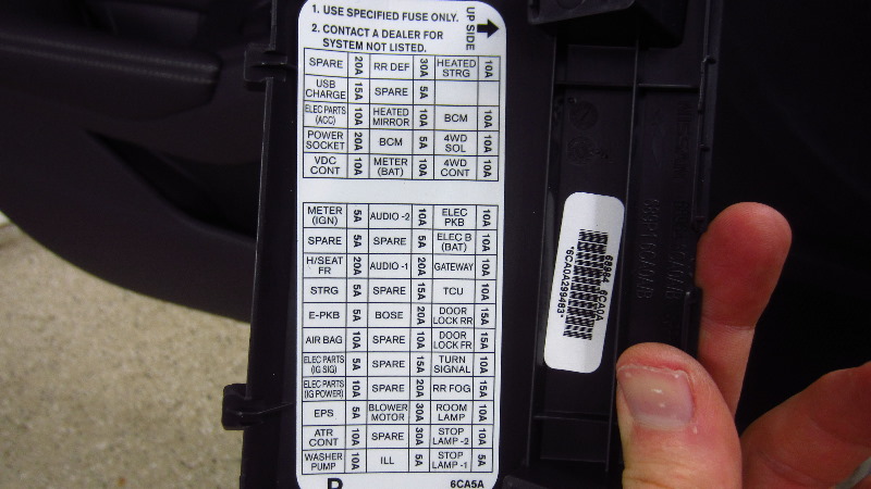 2019 Nissan Altima Fuse Box Diagram
