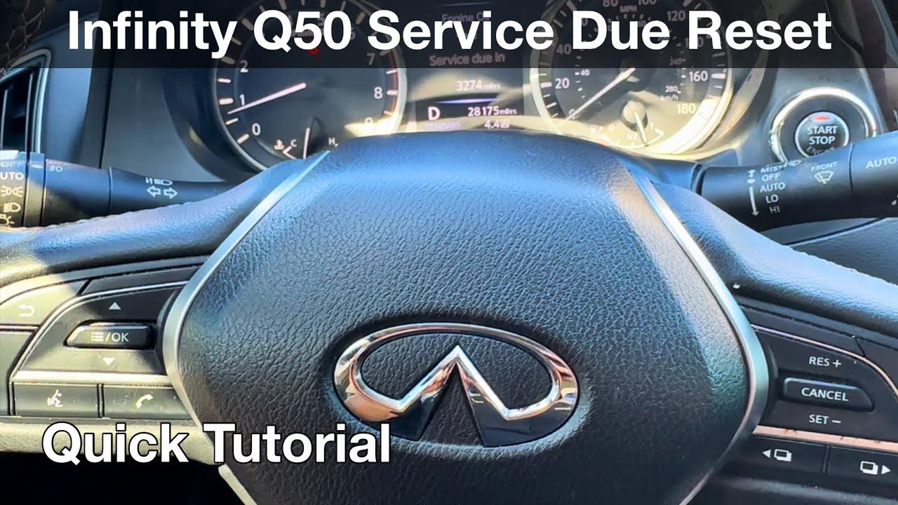 Infiniti Q50 Anti Theft Reset