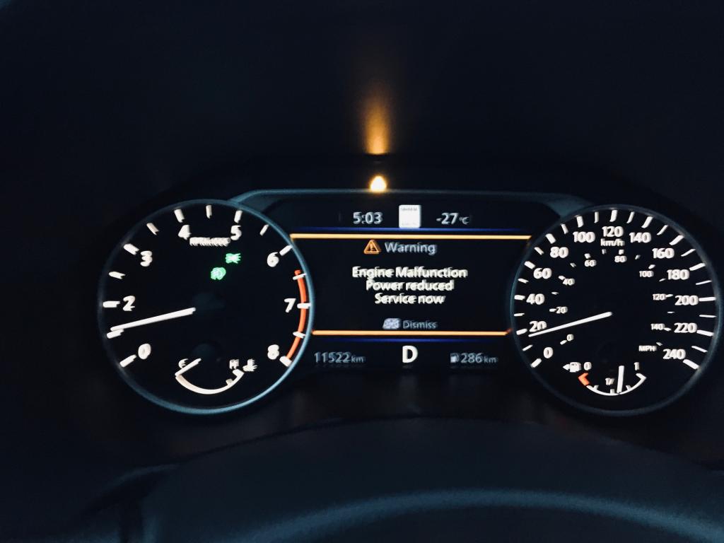 Nissan Altima Engine Malfunction Power Reduced Service Now