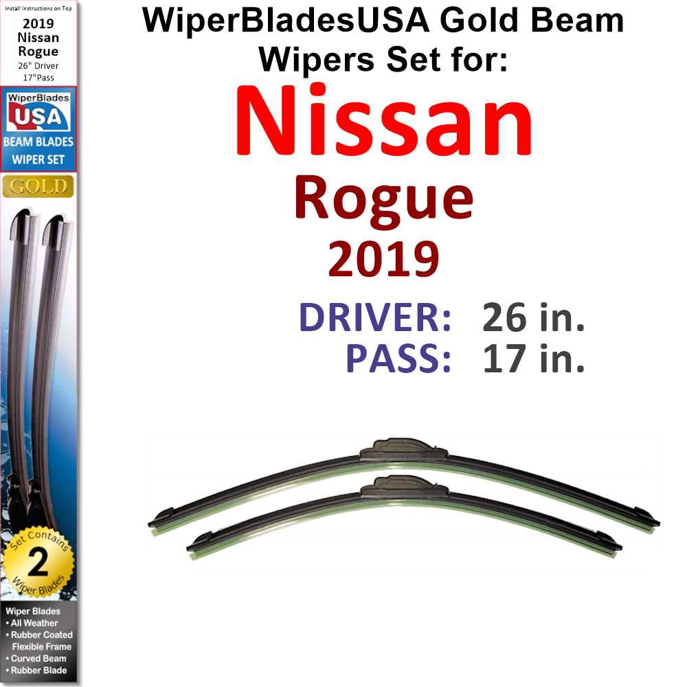 2019 Nissan Rogue Sport Wiper Blade Size