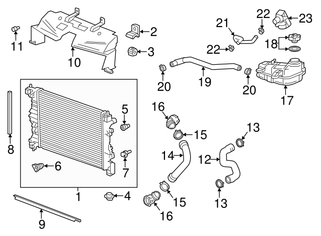 2015 Buick Encore Coolant Hose Diagram