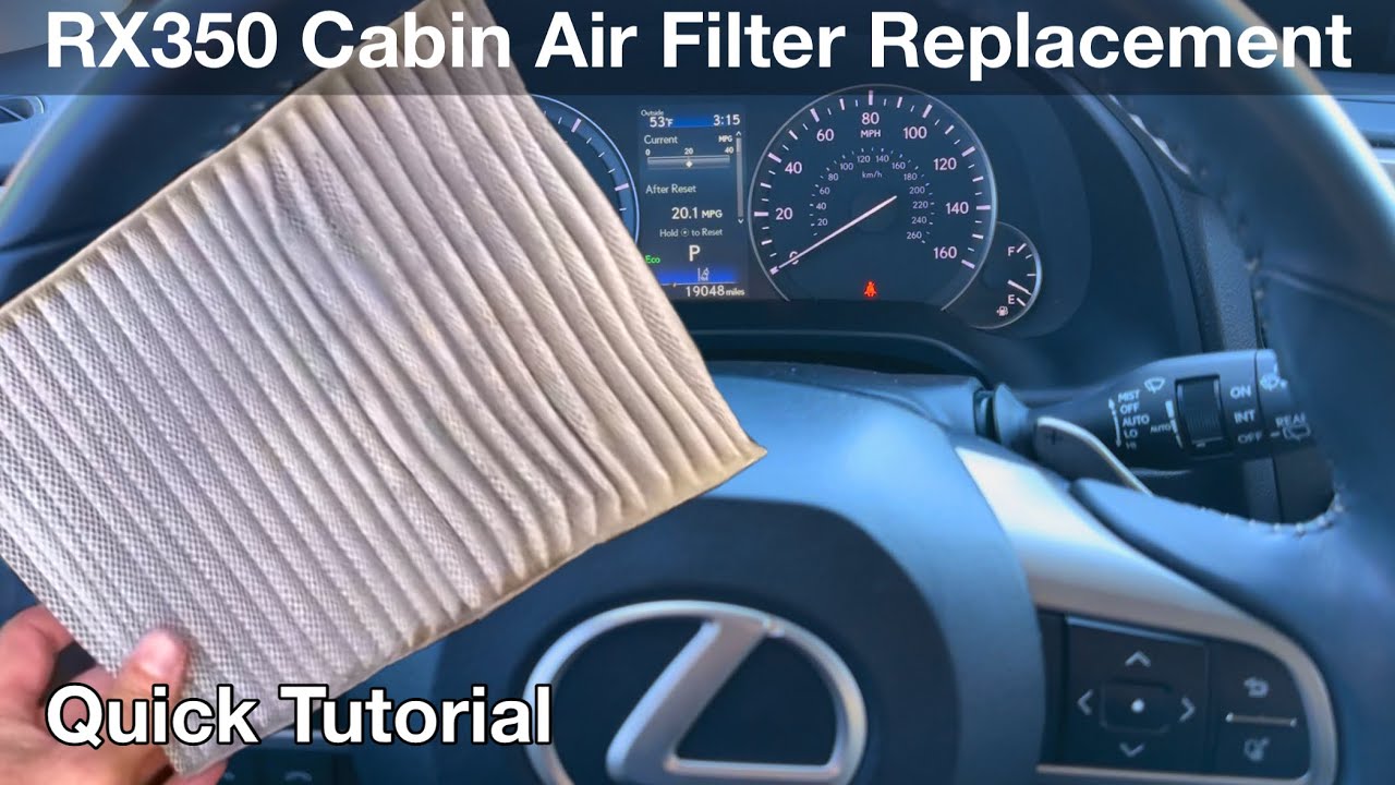 How To Replace A Cabin Filter 2021 Lexus Rx350 How to replace cabin air filter - YouTube