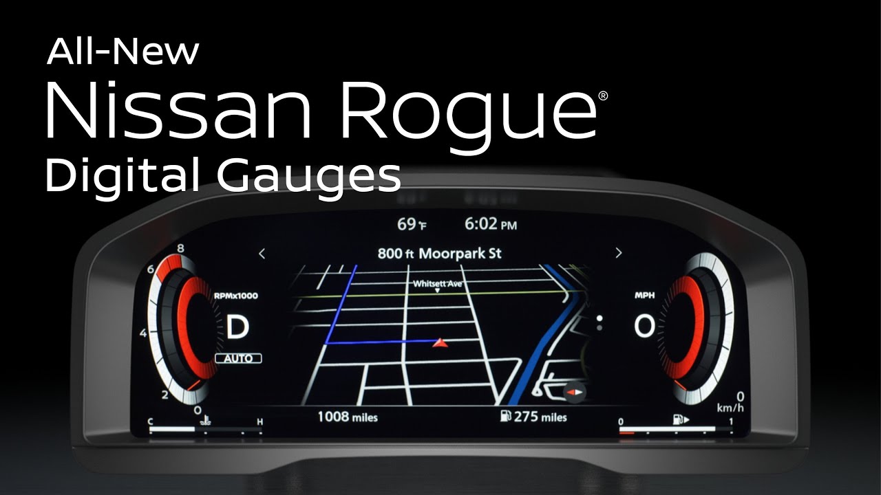 How To Change The Clock In A Nissan Rogue 2021 Nissan Rogue Digital Displays - YouTube