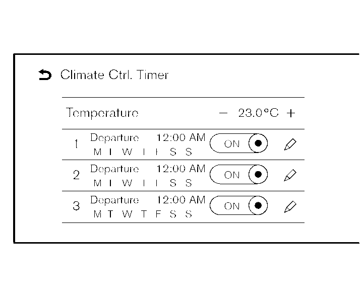 Nissan Remote Climate Control Timer