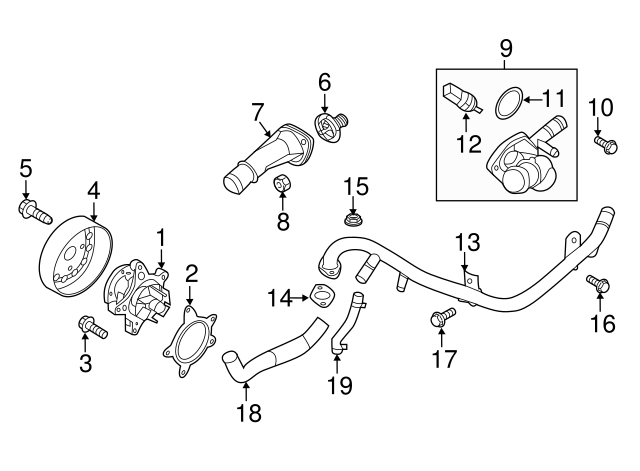 2017 Hyundai Elantra Heater Hose Diagram