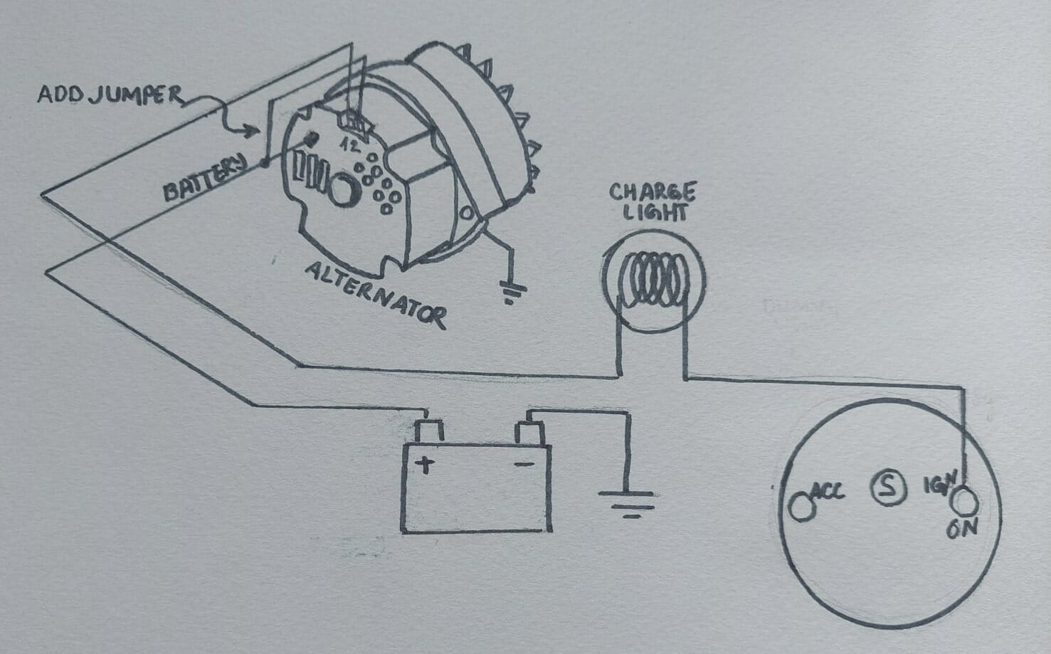 Chevy 3 Wire Alternator Wiring Diagram