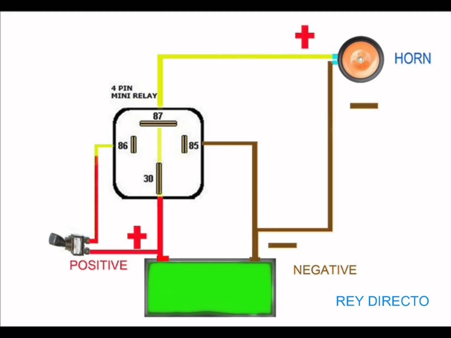 4 Pin Relay Wiring Diagram With Switch