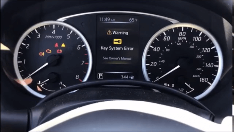 Nissan Rogue Key System Error