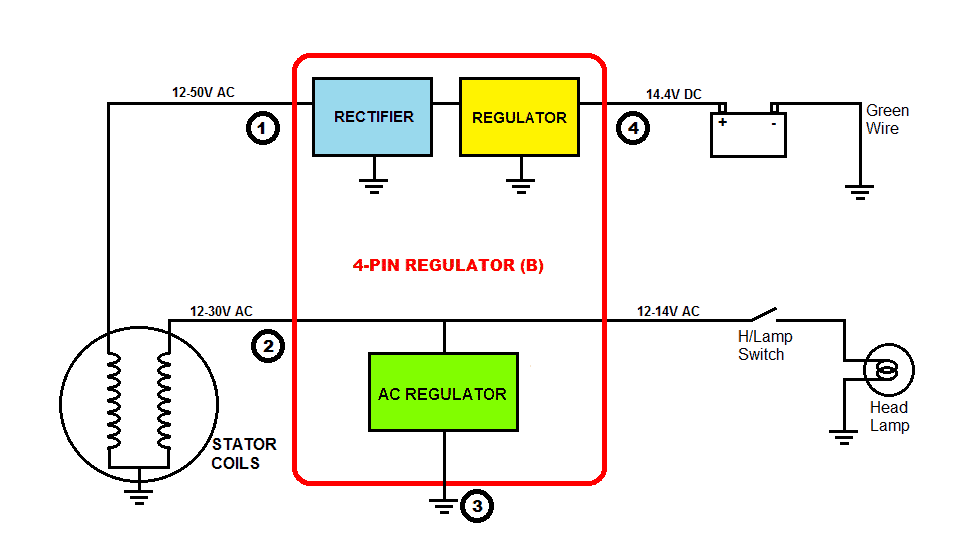 4 Wire Voltage Regulator Wiring Diagram