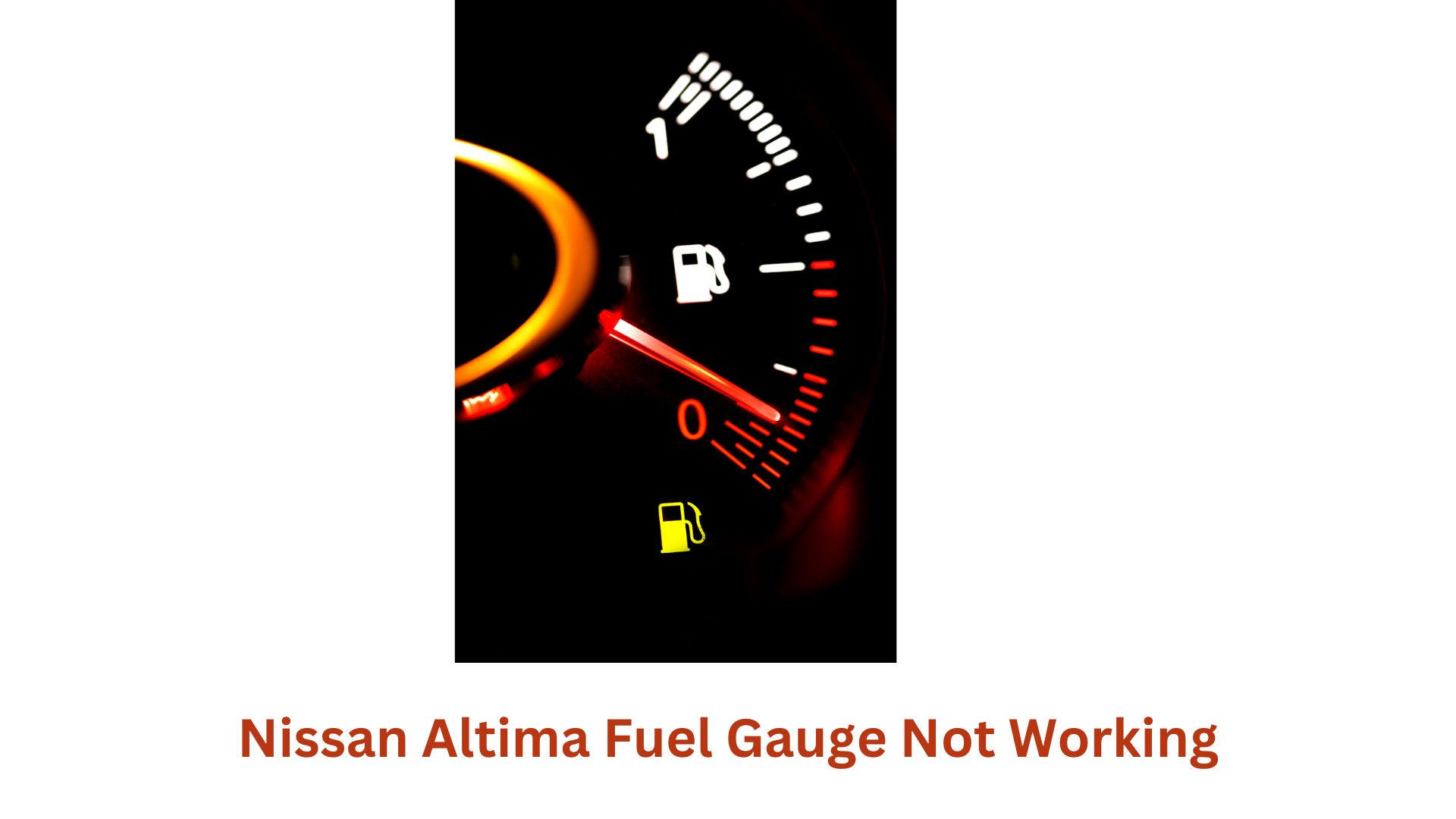 2005 Nissan Altima Fuel Gauge Not Working
