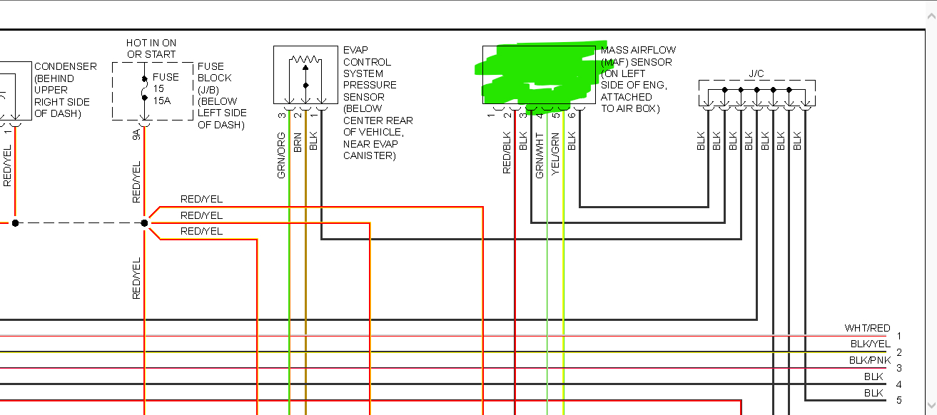 5 Wire Mass Air Flow Sensor Wiring Diagram