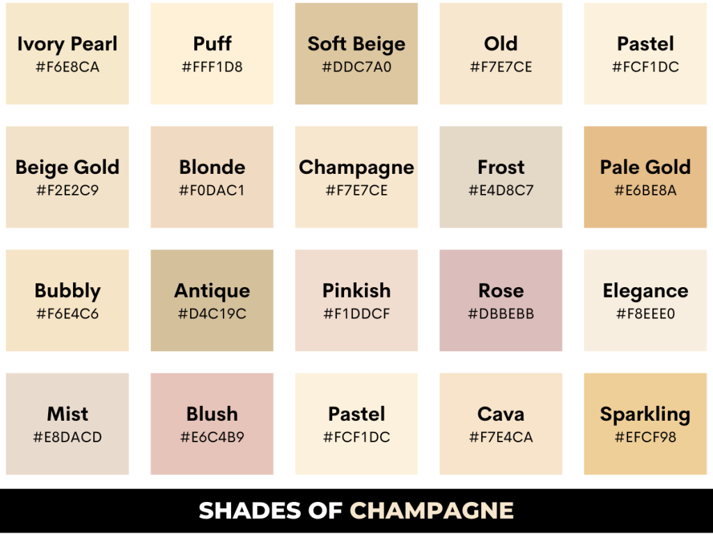 Show Me The Color Of Champagne