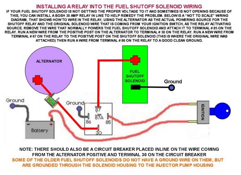 Fuel Shut Off Solenoid Wiring Diagram