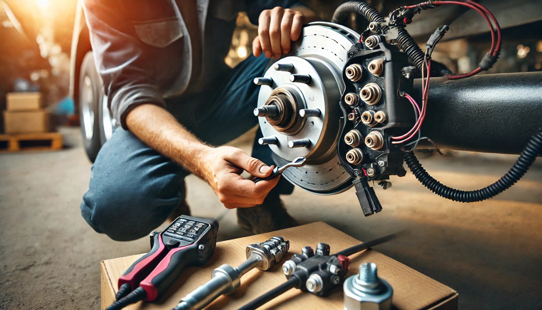 Complete Electric Trailer Brake Kit 6 Lug