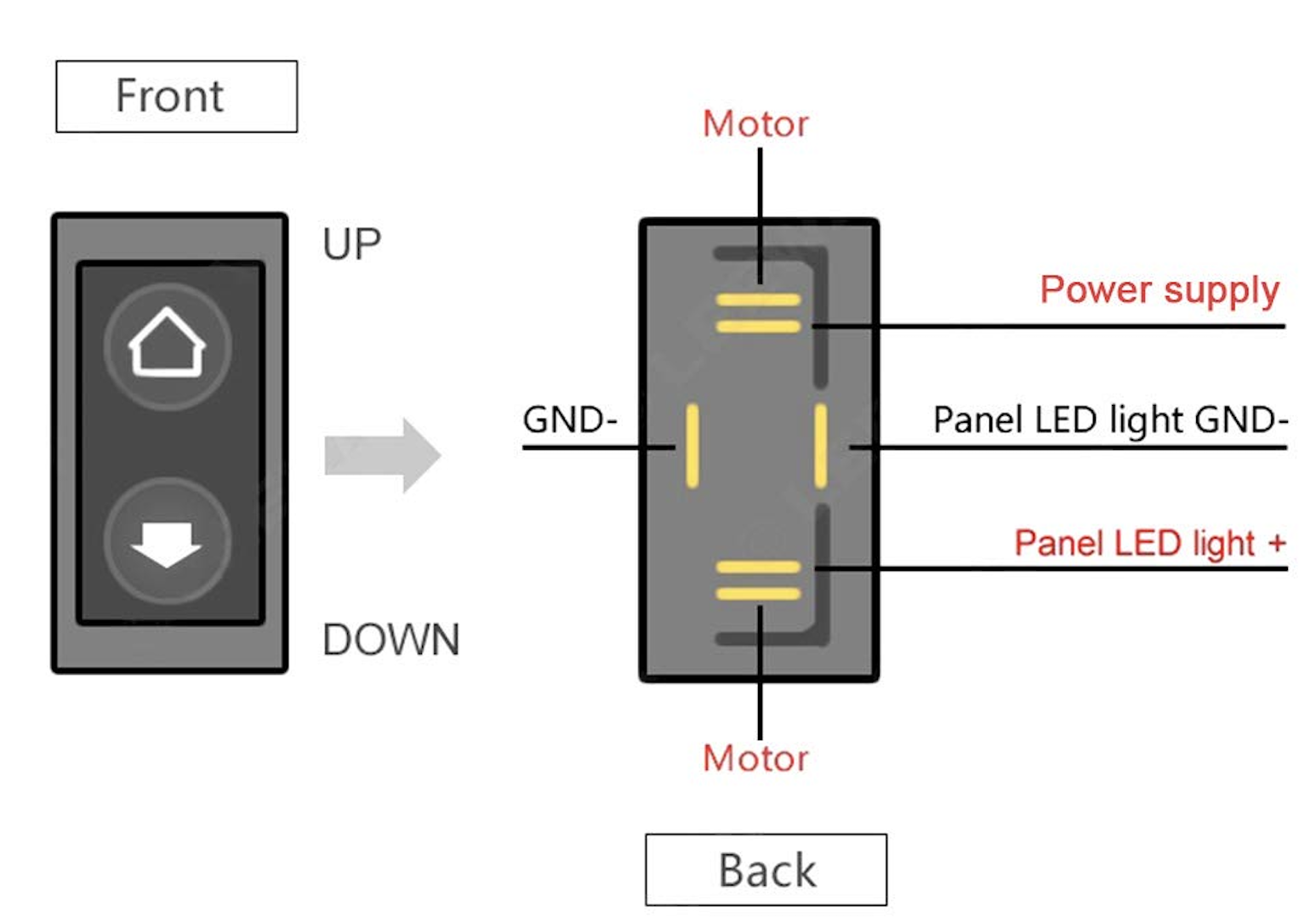 6 Pin Window Switch Wiring Diagram