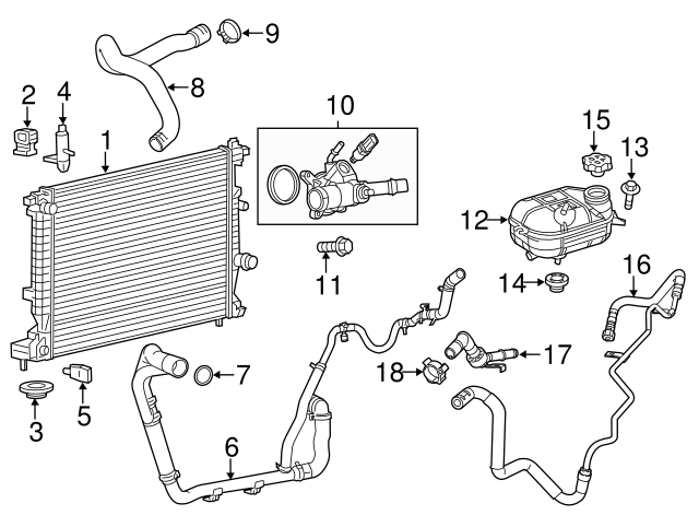 2016 Chrysler 200 Coolant Hose Diagram