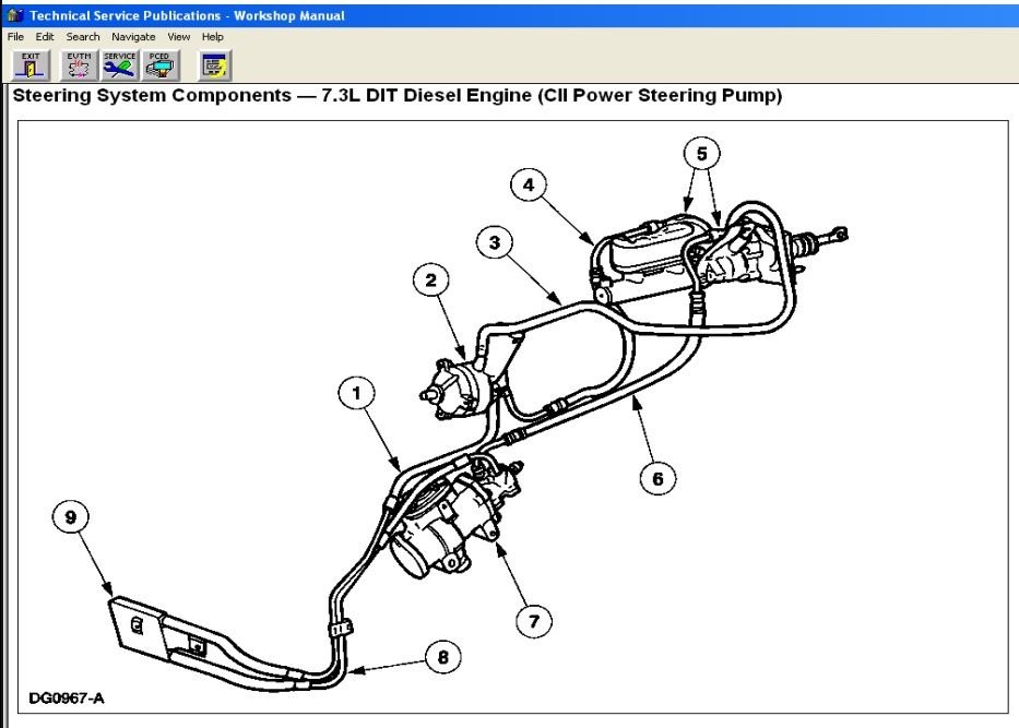 7.3 Powerstroke Power Steering Hose Diagram