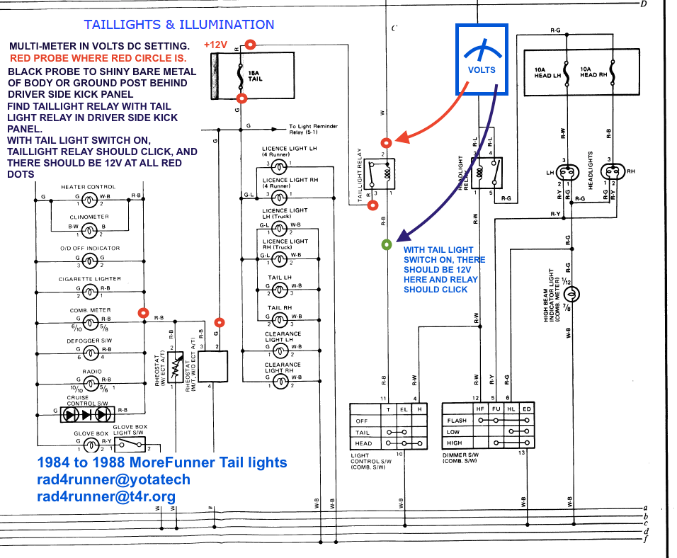 88-98 Chevy Tail Light Wiring Diagram
