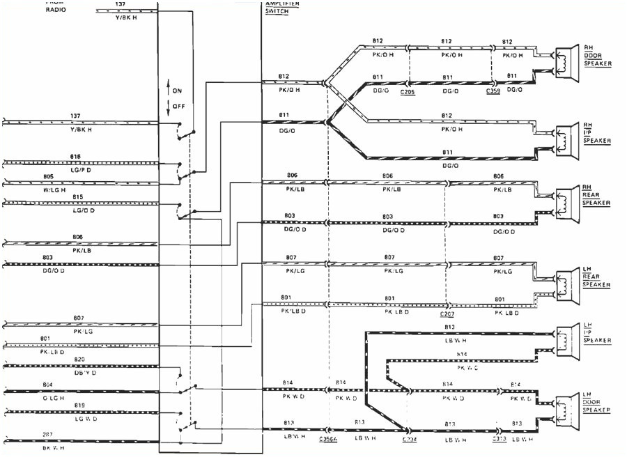 97 Lincoln Town Car Radio Wiring Diagram