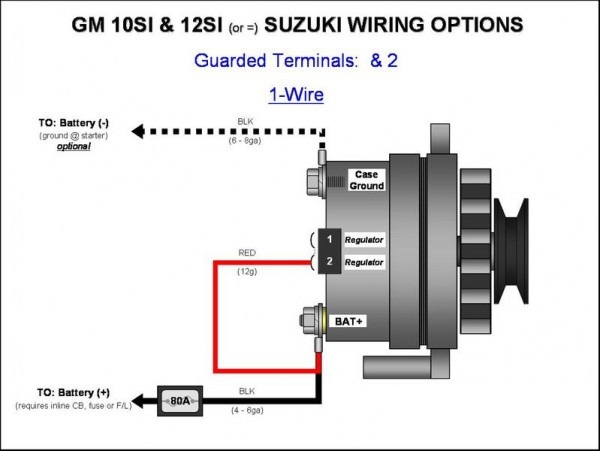Delco Remy 3 Wire Alternator Wiring Diagram