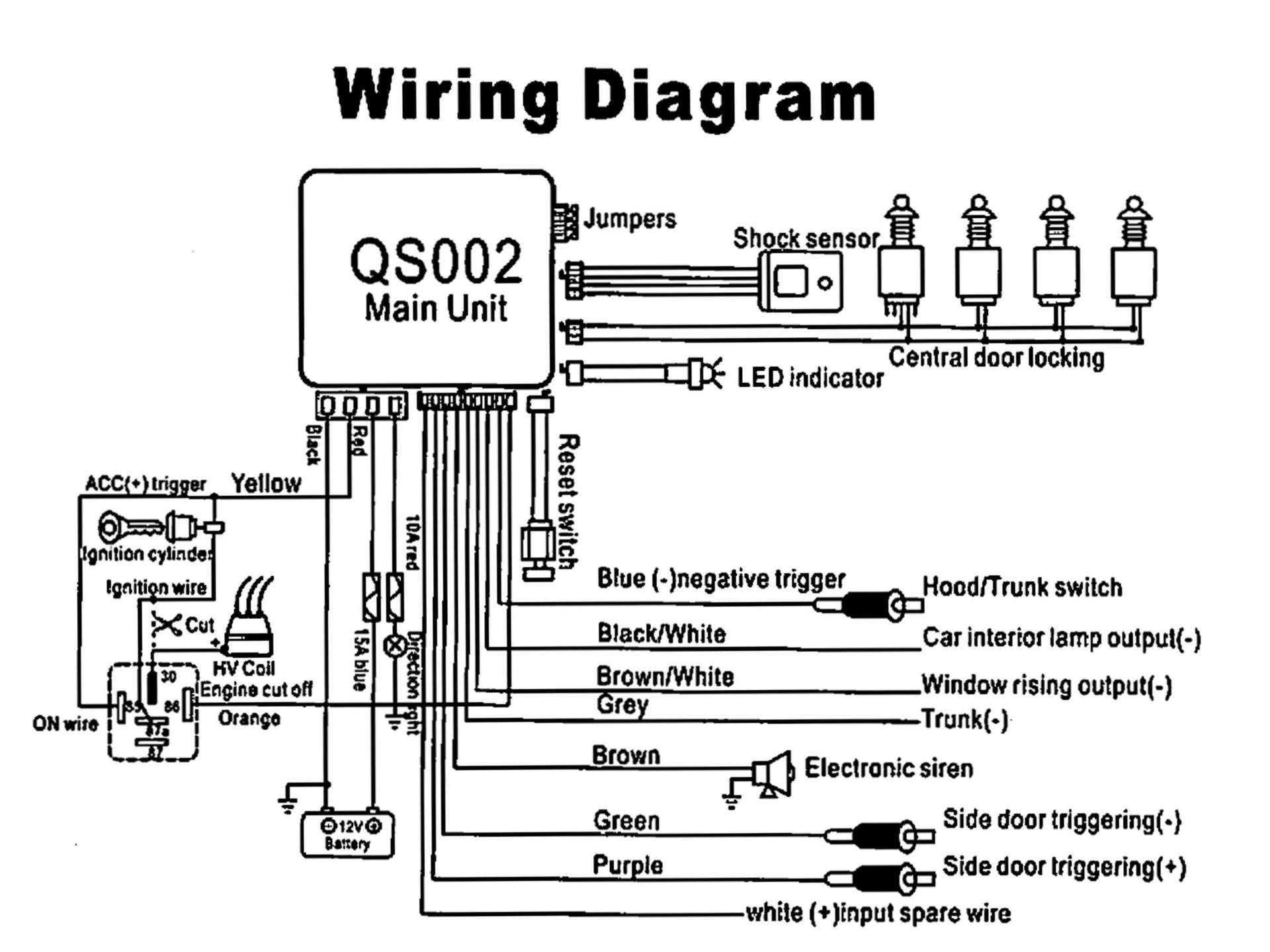 Car Alarm Installation Wiring Diagram