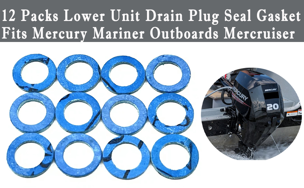Mercury Lower Unit Drain Plug Gasket Size