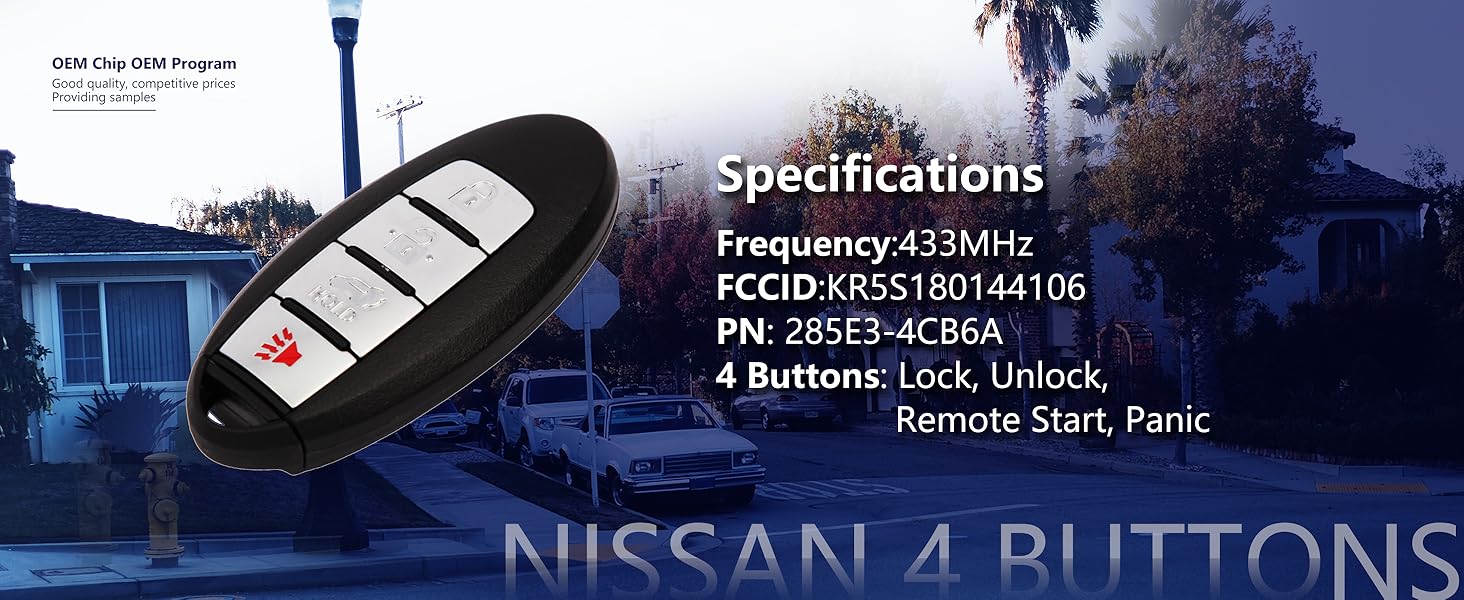 2016 Nissan Rogue Key Fob Replacement