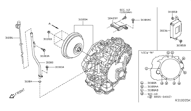 2010 Nissan Maxima Transmission Replacement Cost