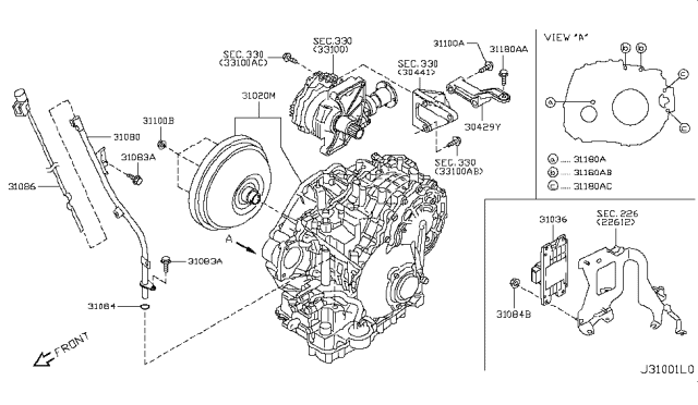 How To Remove Transmission From 2010 Nissan Murano All-wheel Drive Auto Transmission,Transaxle & Fitting - 2010 Nissan Murano SUV