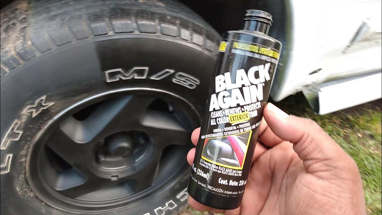 How To Make Tires Black Again black again the best product to make your tires black again - YouTube