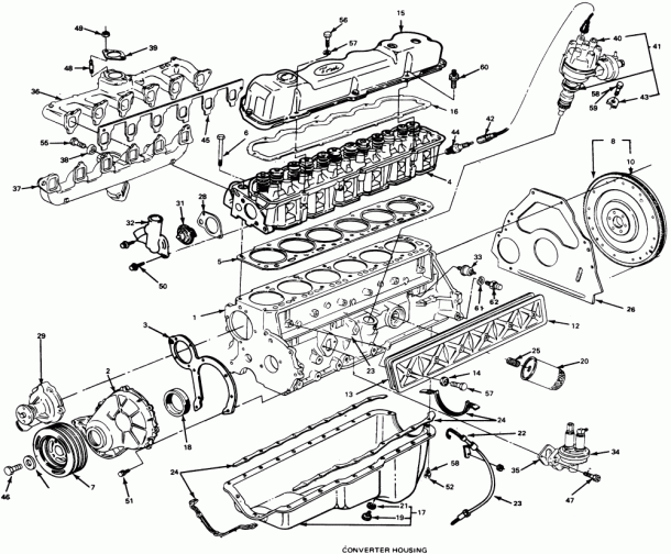 Diagram Of A 350 Chevy Engine